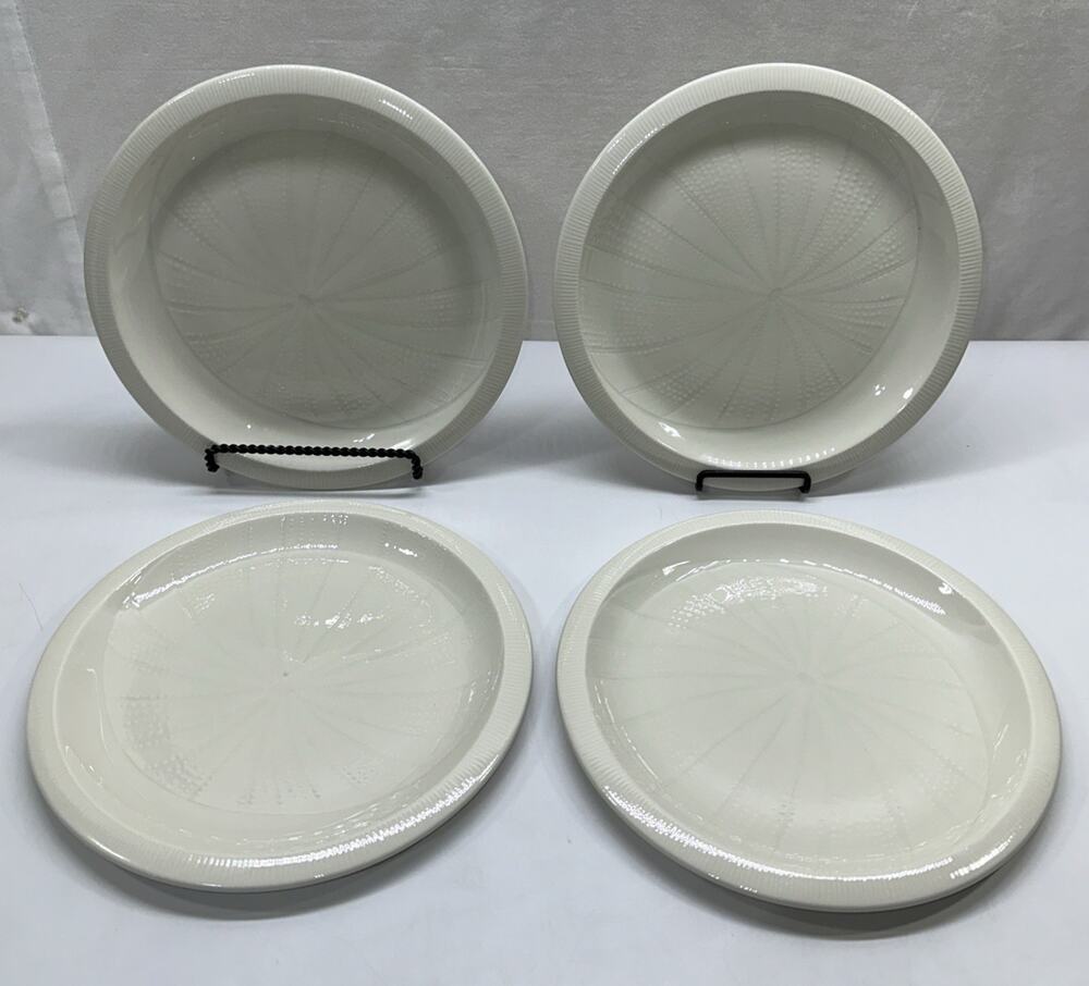Franciscan SEA SCULPTURES WHITE Dinner Plate 10-7/8" Set of 4
